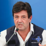 03/04/2020 Coletiva de Imprensa com os ministros da Casa Civil, da Saúde, da Secretaria-Geral, da Secretaria de Governo e da Controladoria-Geral da União (Brasília - DF, 03/04/2020) Palavras do Ministro da Saúde, Luiz Henrique Mandetta. Foto: Isac Nóbrega/PR