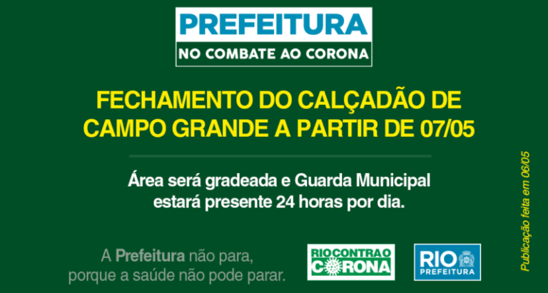 Foto Divulgação - Prefeitura do Rio -Twitter