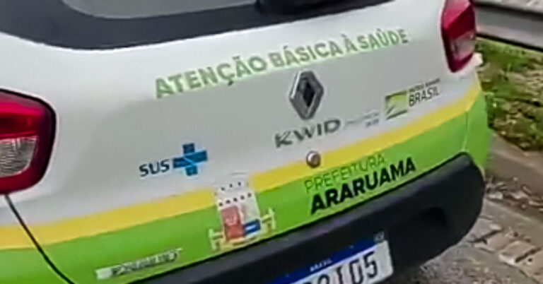 Carro da Atenção Básica à Saúde da Prefeitura de Araruama