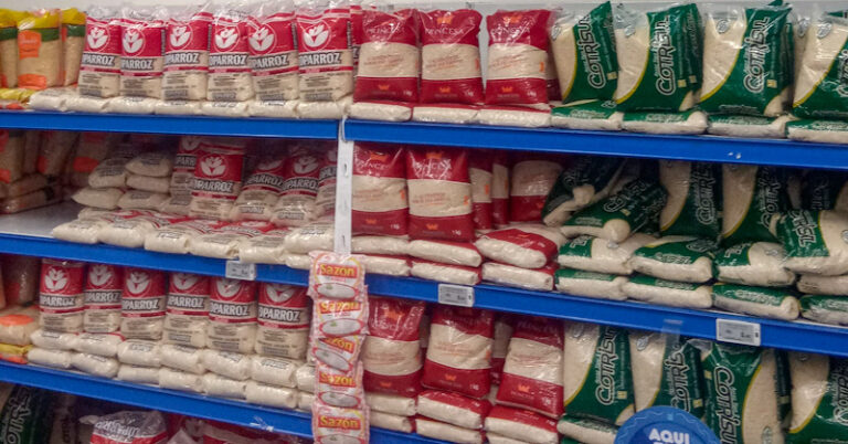 Arroz no mercado