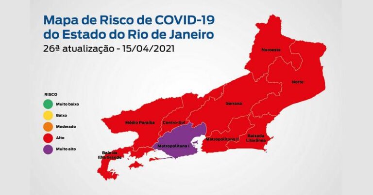 mapa de risco covid-19 rj em 2021-04-15