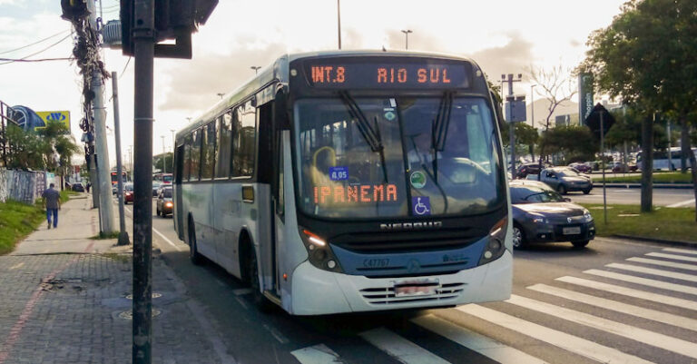 ônibus urbano no Rio de Janeiro