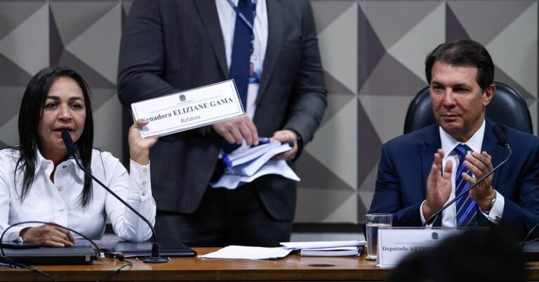 CPMI do 8 de Janeiro - senadora Eliziane Gama (PSD-MA) e deputado Arthur Oliveira Maia (União-BA)