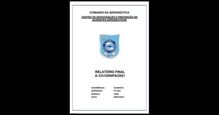 Relatório Cenipa Acidente Marília Mendonça