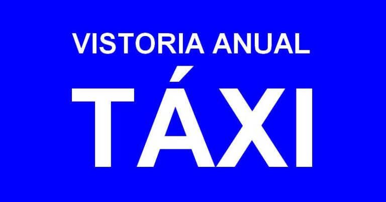 VISTORIA ANUAL TÁXI TAXISTAS