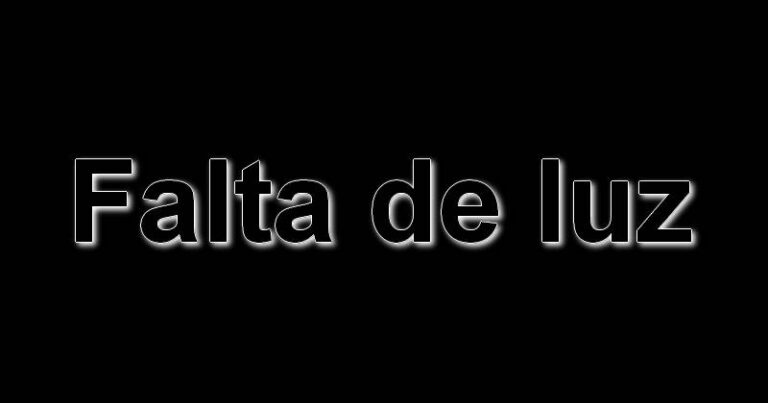 falta de luz