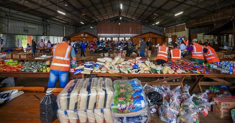 doação de alimentos no Rio Grande do Sul
