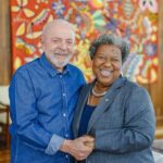 Luiz Inácio Lula da Silva e Macaé Evaristo