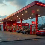 Posto de combustivel - Ilustrativa