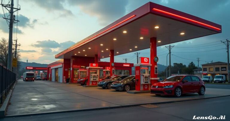 Posto de combustivel - Ilustrativa