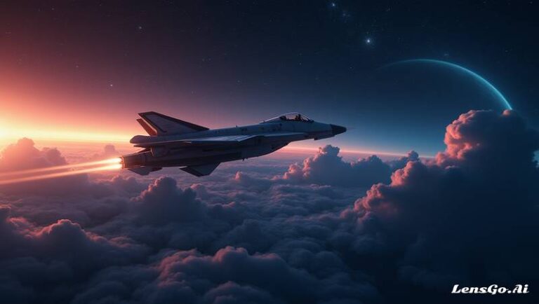 caça a jato no espaço aéreo
