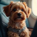 cachorro em avião