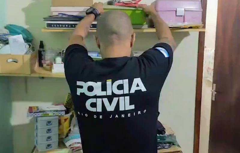 Operação da Polícia Civil Foto Reprodução vídeo PCERJ