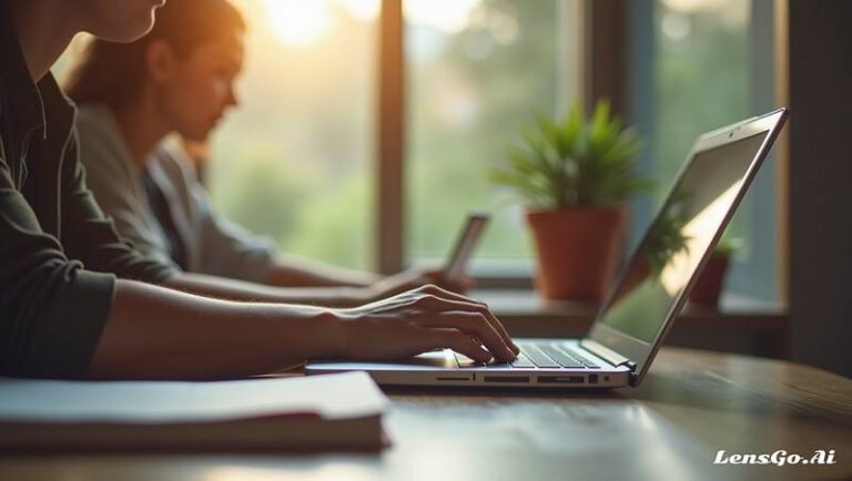 jovens usando notebook e celular para estudar ou trabalhar