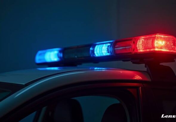 Giroscópio carro de polícia policia segurança