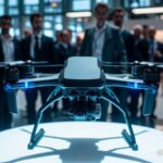 Drone policial em exibição