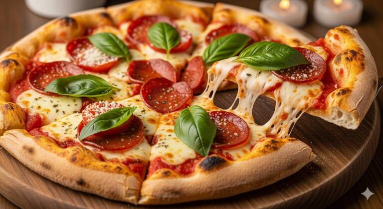 Pizza servida