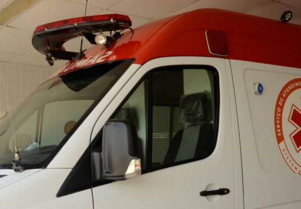 ambulância do SAMU de Barreiros