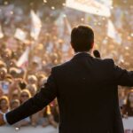 político em campanha eleitoral eleições