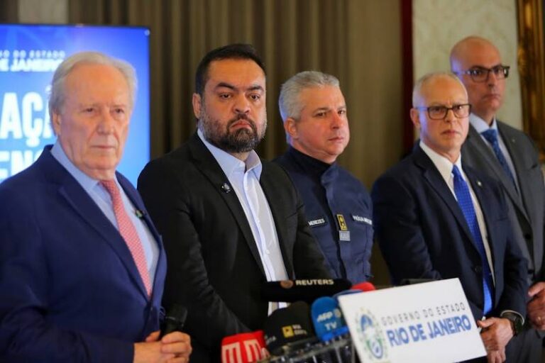 Coletiva Operação Contenção com Ricardo Lewandowski Cláudio Castro