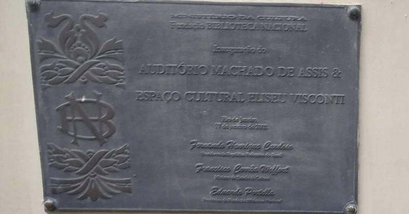 FBN Biblioteca nacional Auditório Machado de Assis Espaço Cultural Eliseu Visconti