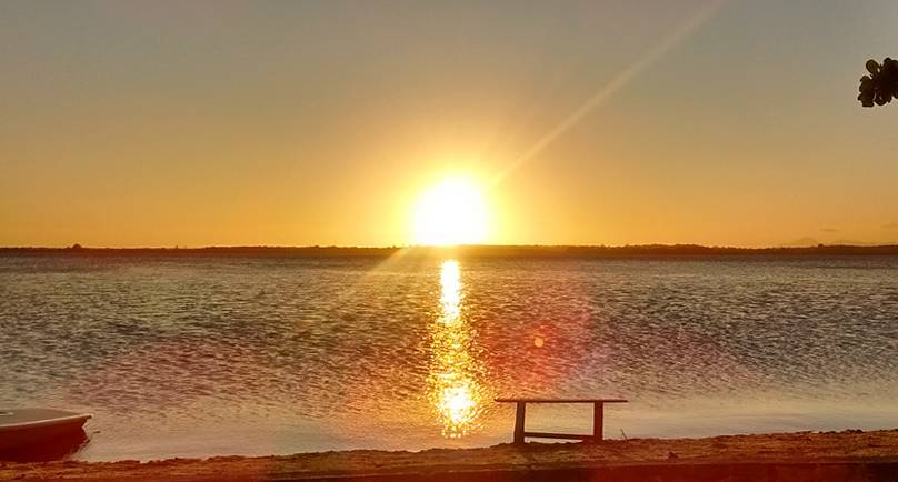 dia de verão - por do sol