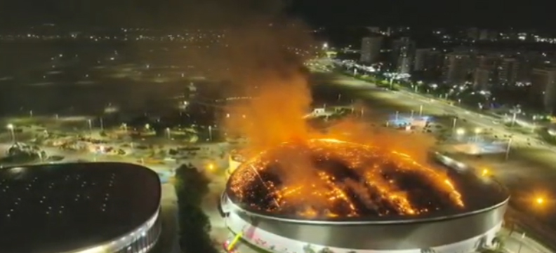 Incêndio no Velodromo RJ