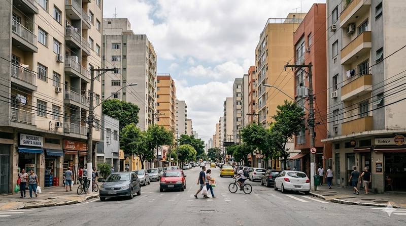 Prédios em rua