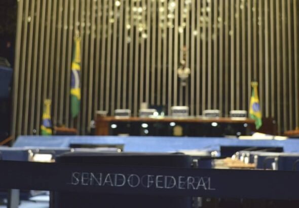 Senado Federal com desfoque