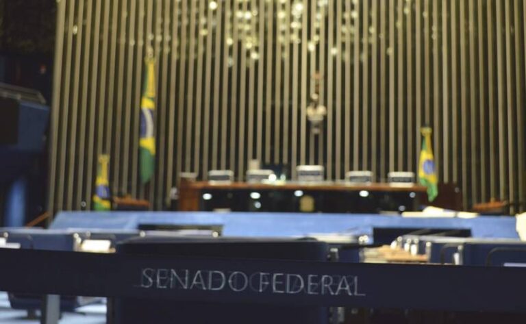 Senado Federal com desfoque