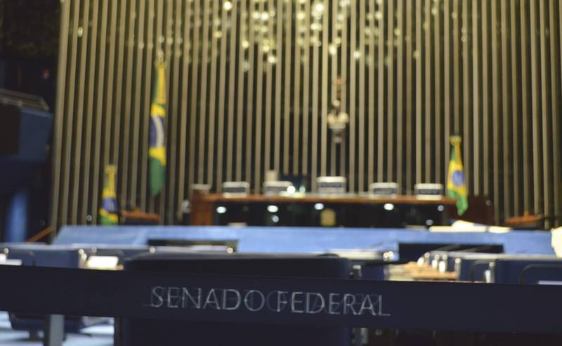 Senado Federal com desfoque